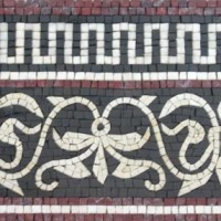 Hand cut Marble Mosaic Border VMBD361-G