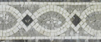 Hand cut Marble Mosaic Border VMBD364-G