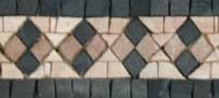 Hand cut Marble Mosaic Border VMBD365-G