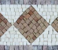 Hand cut Marble Mosaic Border VMBD366-G