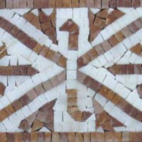Hand cut Marble Mosaic Border VMBD367-G