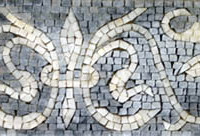 Handmade Stone Mosaic Border VMBD3-GBD4-G