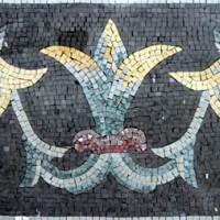 Hand cut Natural Stone Mosaic Border VMBD5-G