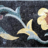 Handmade Natural Stone Mosaic Border VMBD7-G