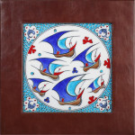 Galleon in Brown Leather Frame HLF 008