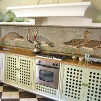 Handcrafted Marble Mosaic Kitchen Backsplash Tile