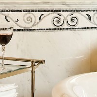 Marble Mosaic Bathroom Border Tiles