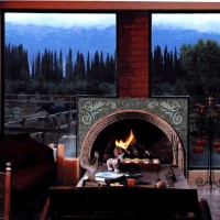 Marble Mosaic Fireplace