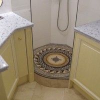 Roman Mosaic Bathroom Medallion