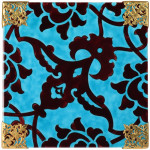 Rumi Tile With Gold Cornering FF 001