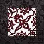 White Rumi in Brown Leather Frame HLF 001