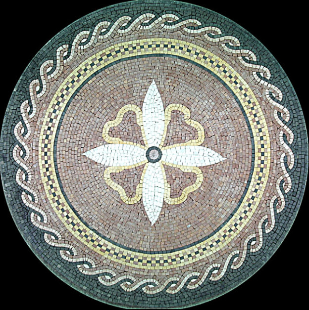 Custom Designed Marble Mosaic Medallion Tiles - Venice Mosaic Art Tile