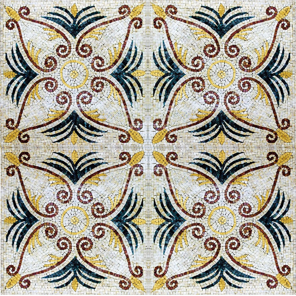 Marble Mosaic Field Tiles Design 141 Wide View Venicemosaicart 4823