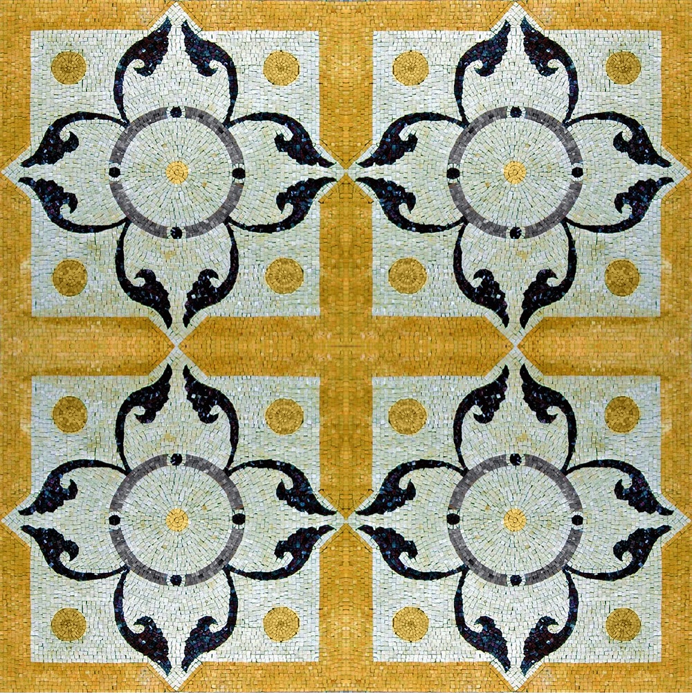 Marble Mosaic Field Tiles With Art Design 151 Wide View Venicemosaicart 5459