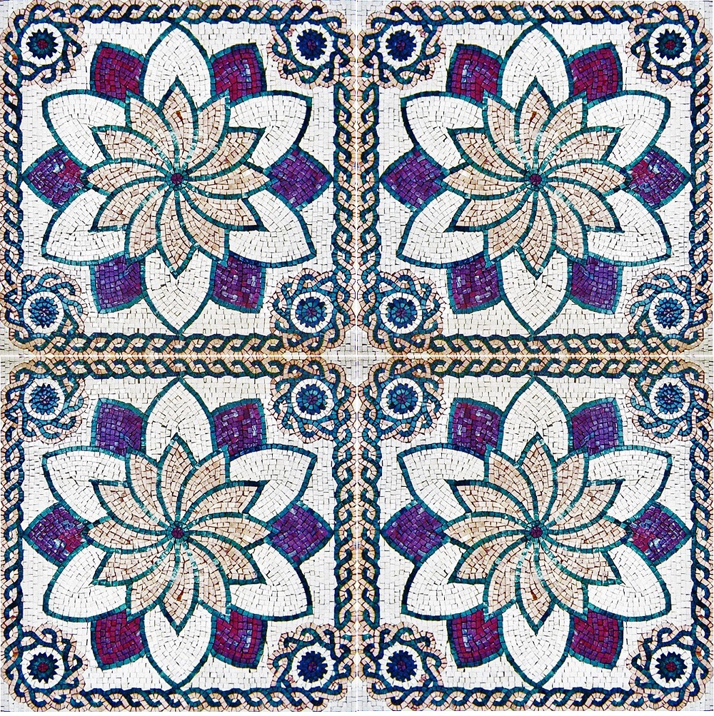 Marble Mosaic Field Tiles With Art Design 172 Wide View Venicemosaicart 6894
