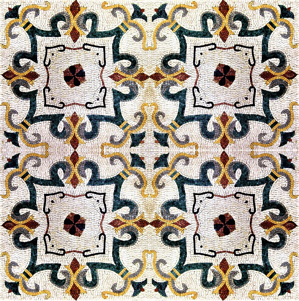 Marble Mosaic Field Tiles With Art Design 178 Wide View Venicemosaicart 4159