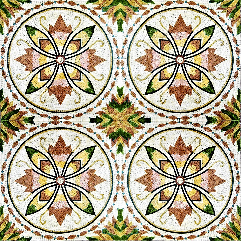 Marble Mosaic Field Tiles With Art Design 190 Wide View Venicemosaicart 3010